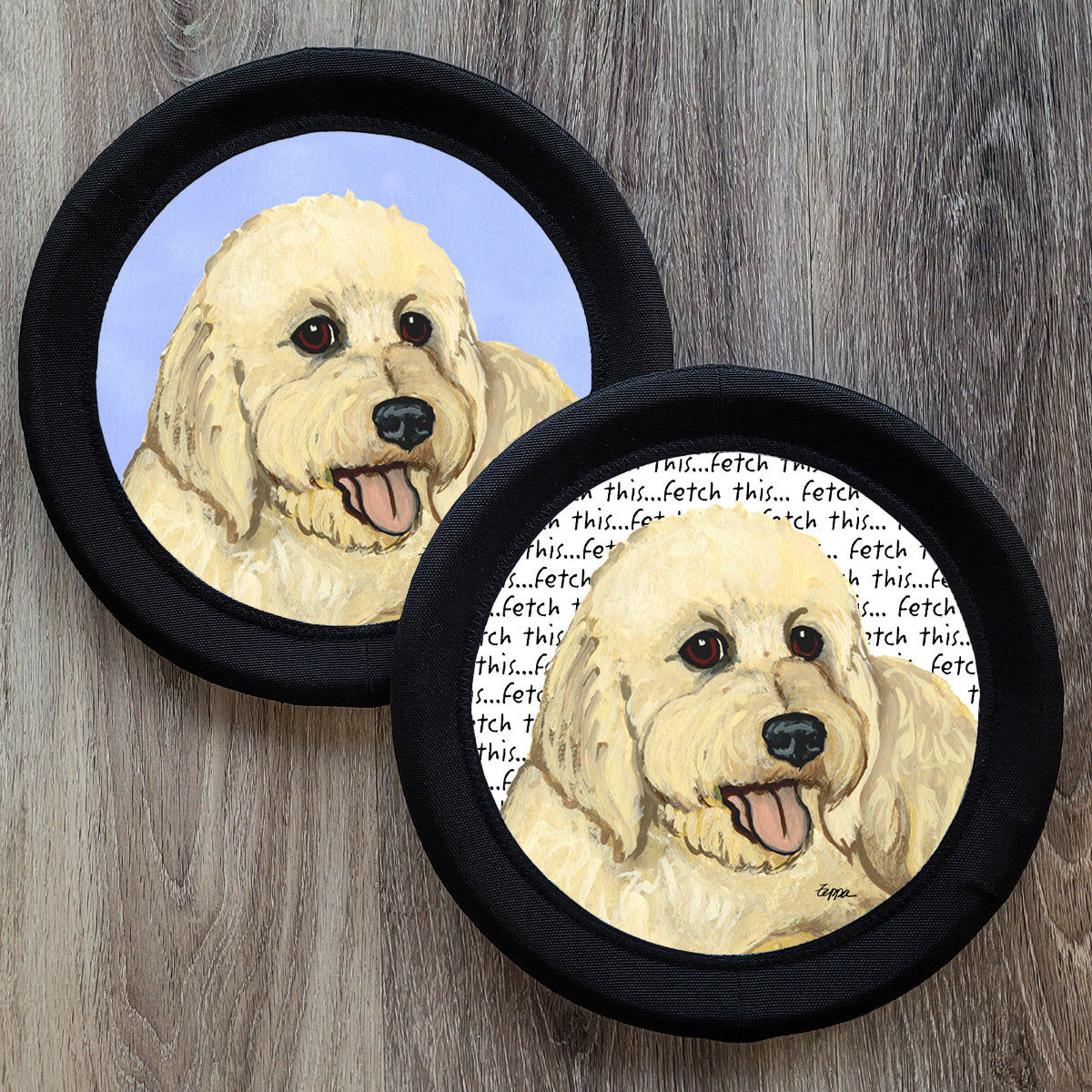 Goldendoodle FotoFrisby Flying Disk Dog Toy