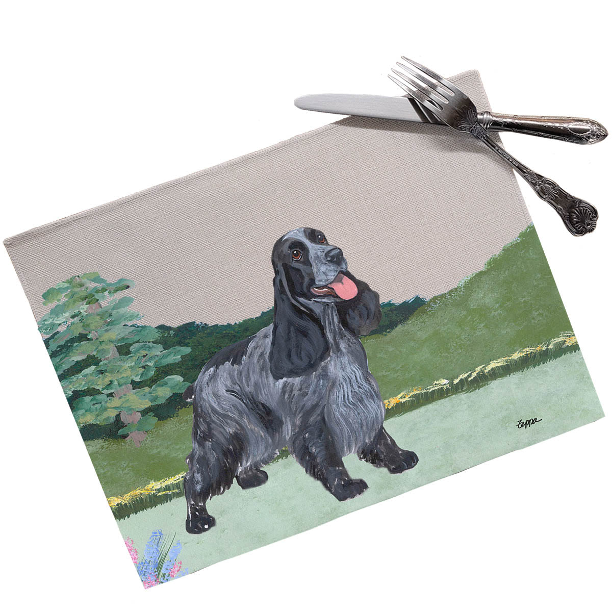English Cocker Spaniel Scenic Placemats