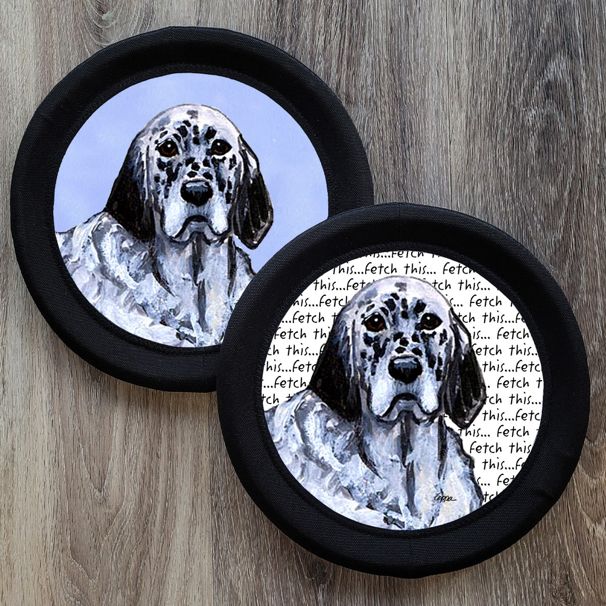English Setter FotoFrisby Flying Disk Dog Toy