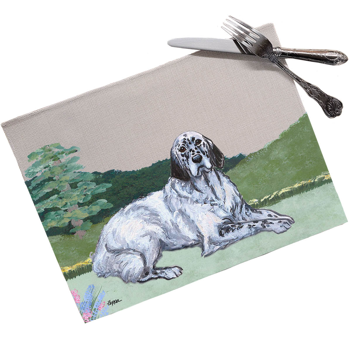 English Setter Scenic Placemats