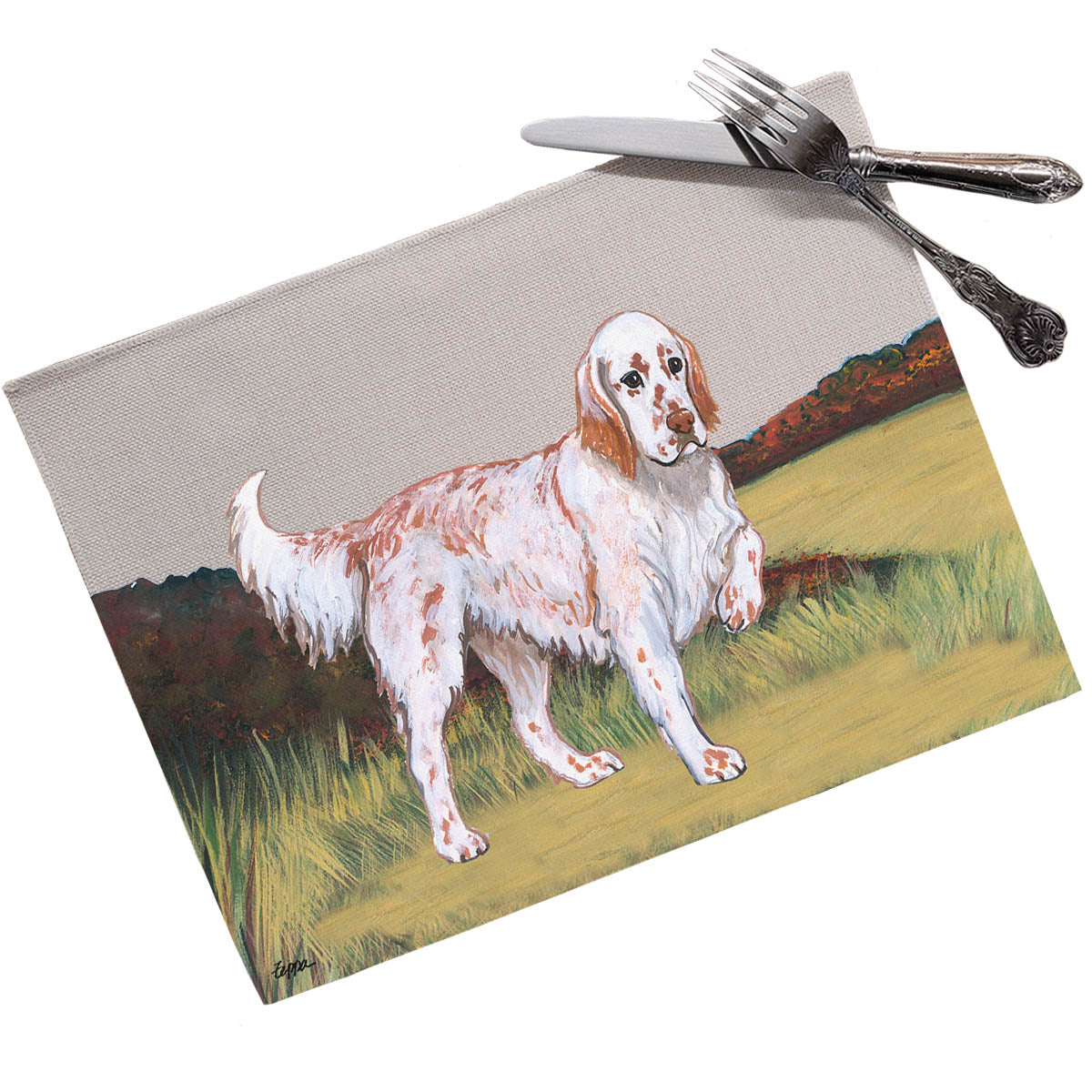 English Setter Scenic Placemats