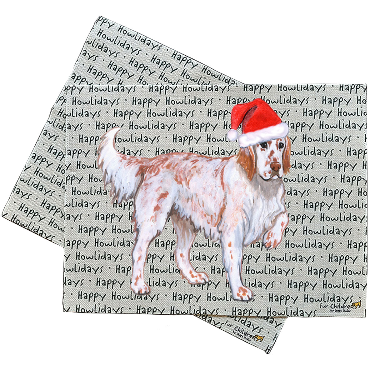 English Setter Howliday Placemats
