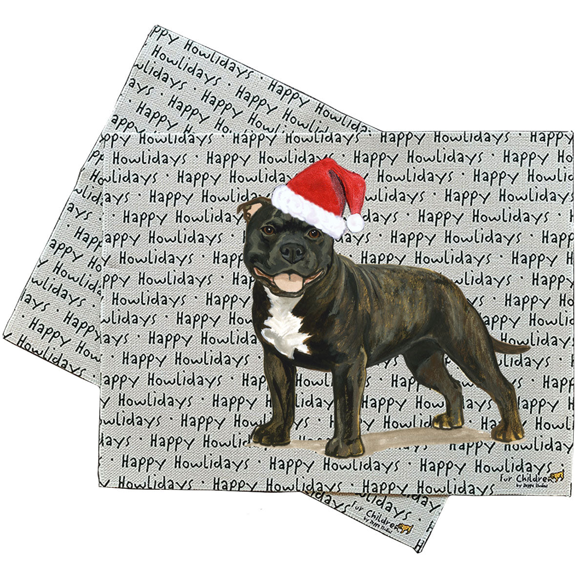 English Staffordshire Terrier Howliday Placemats