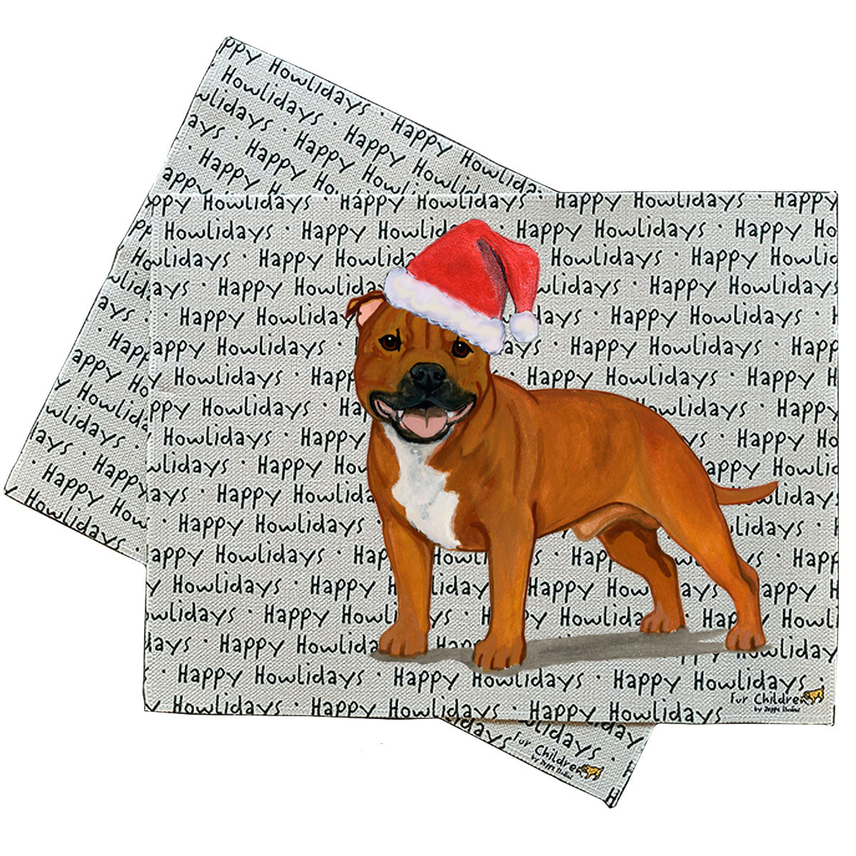 English Staffordshire Terrier Howliday Placemats