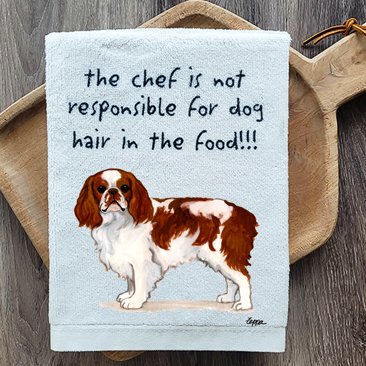 Pawsitively Adorable Blenheim English Toy Spaniel Kitchen Towel