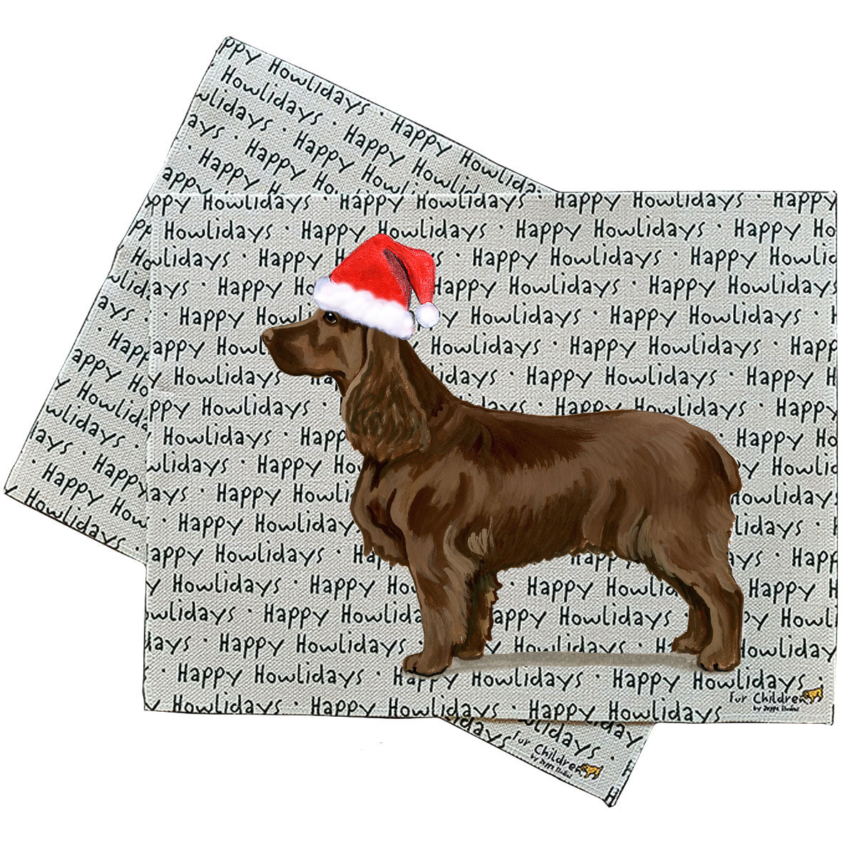 Field Spaniel Howliday Placemats
