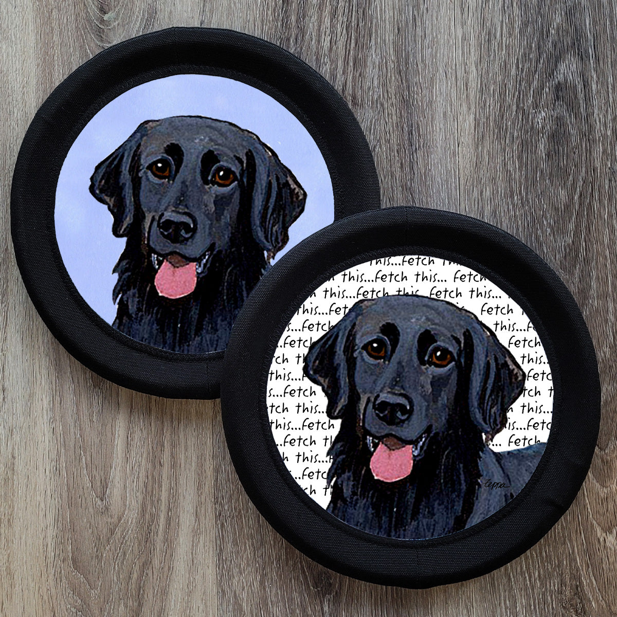 Flat Coated Retriever FotoFrisby Flying Disk Dog Toy