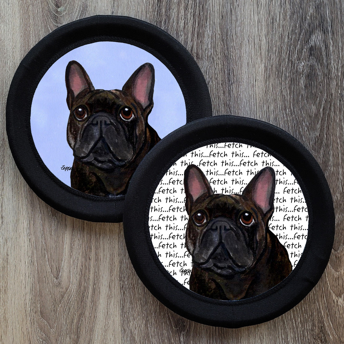French Bulldog FotoFrisby Flying Disk Dog Toy