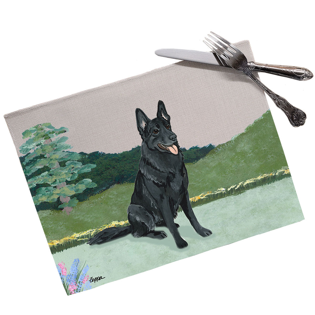 German Shepherd Scenic Placemats