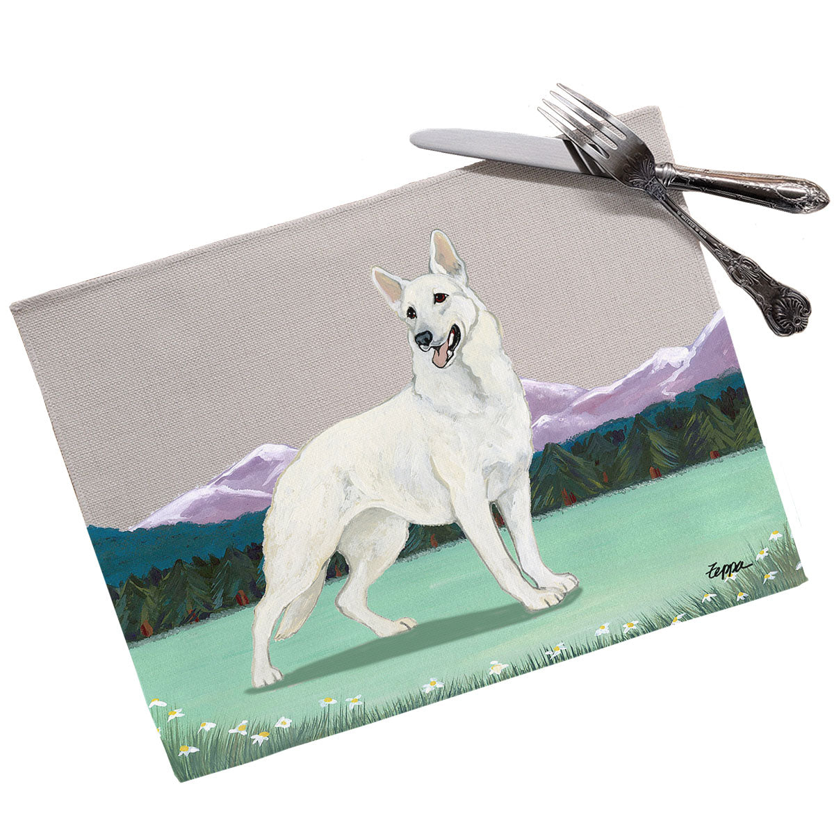 German Shepherd Scenic Placemats