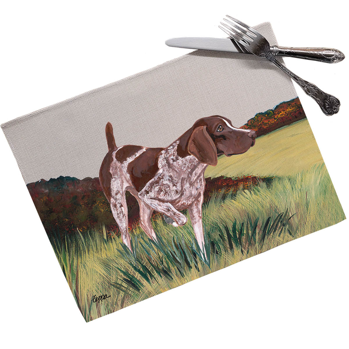 German Shorthair Pointer Scenic Placemats