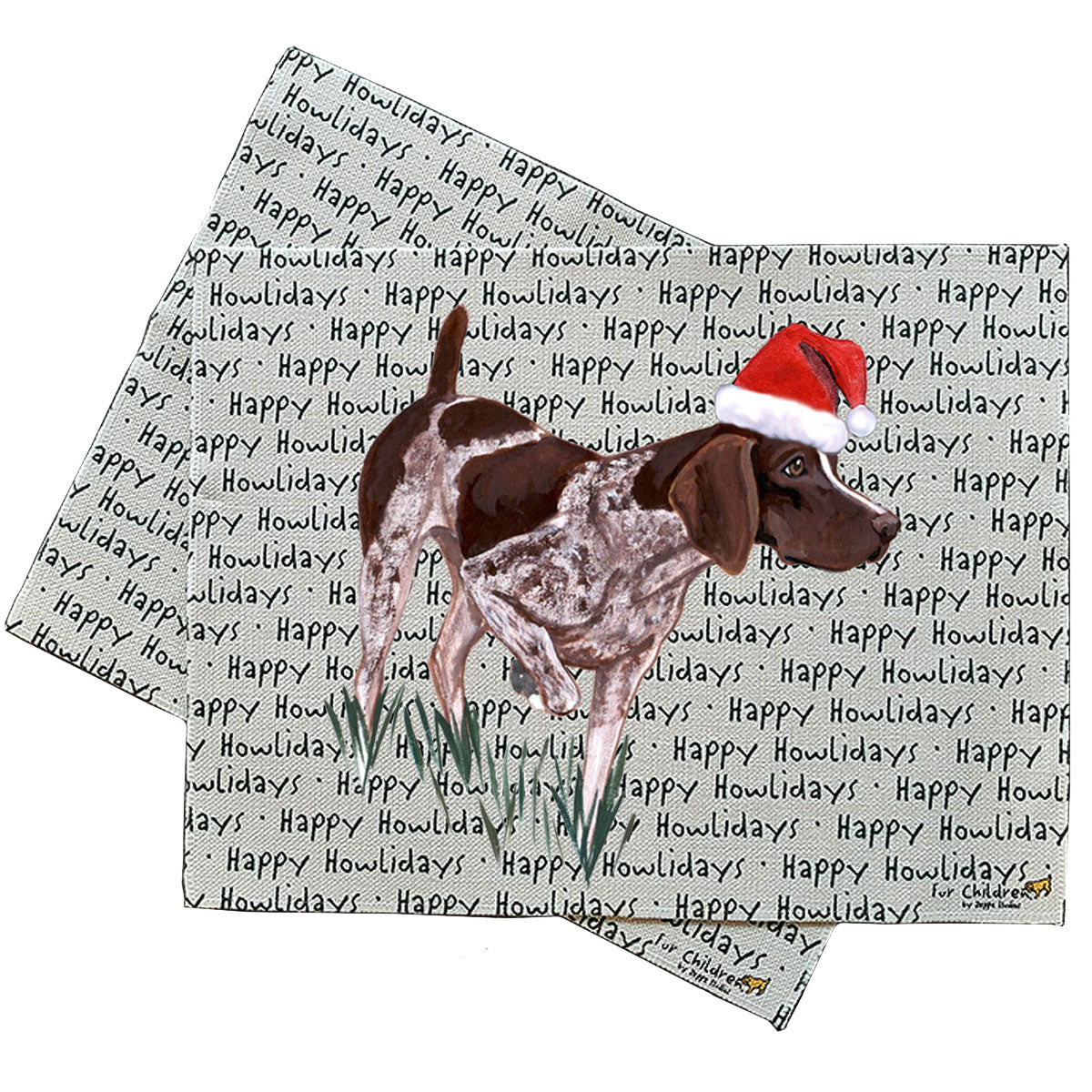 German Shorthair Pointer Howliday Placemats