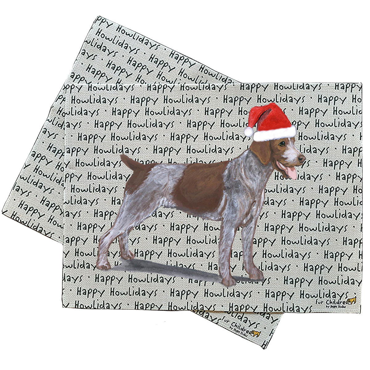 German Wirehaired Pointer Howliday Placemats
