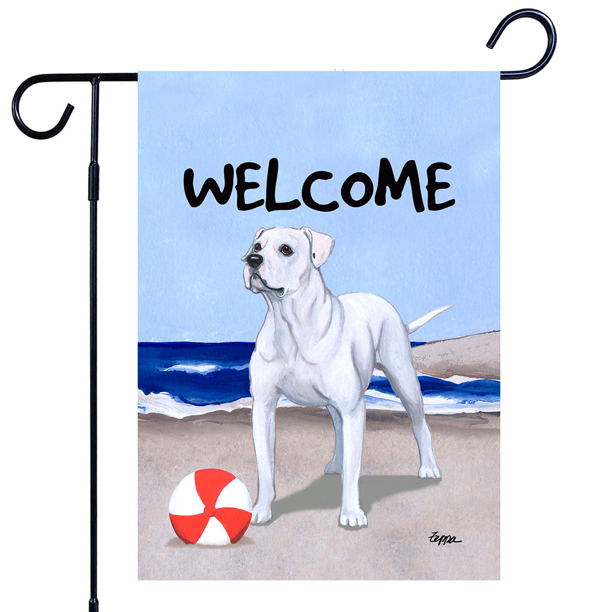 American Bulldog Garden Flag