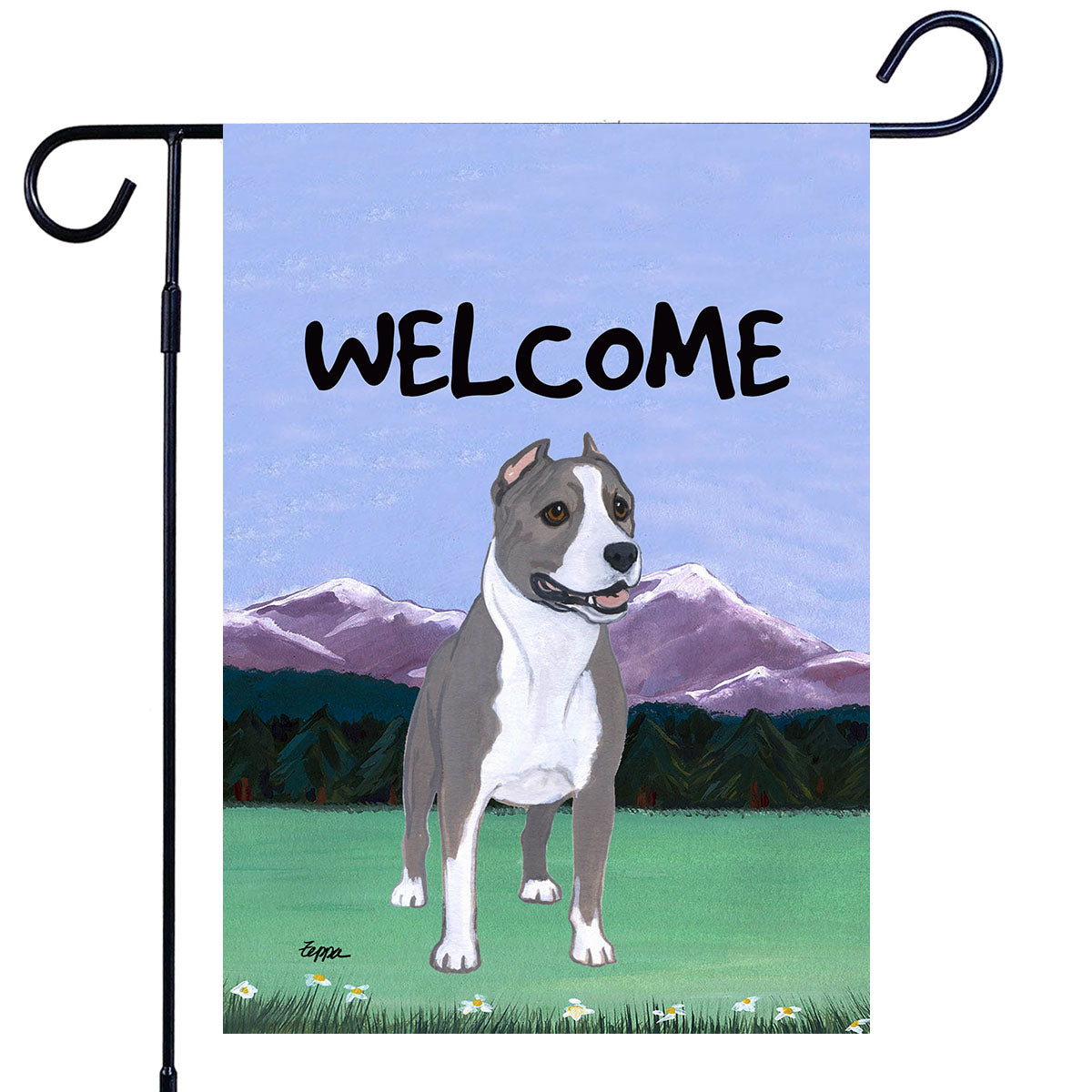 Pit Bull Scenic Garden Flag