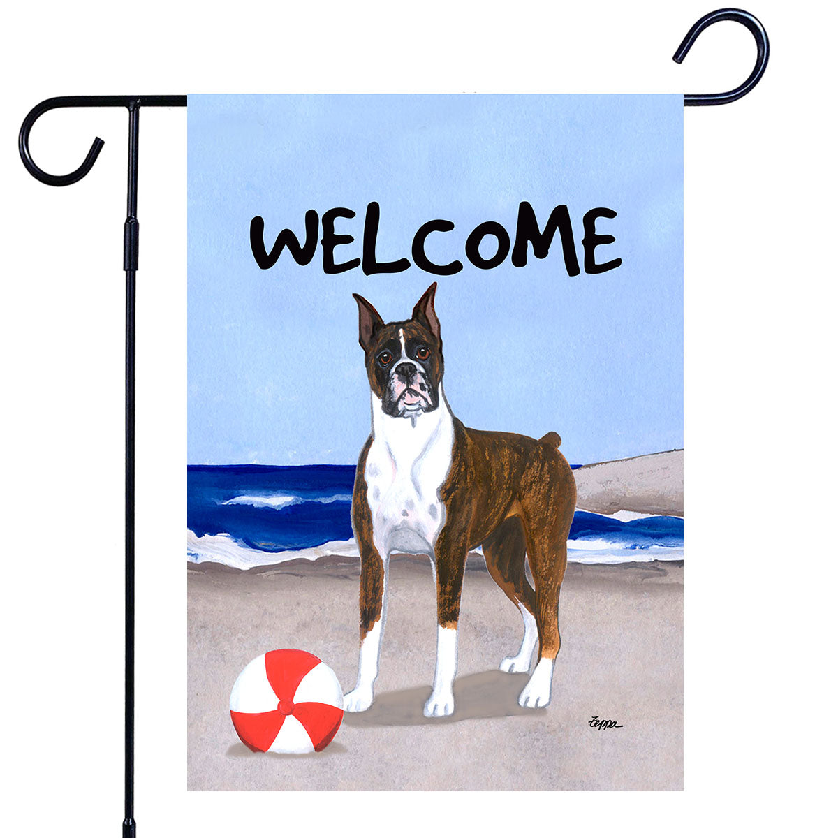 Boxer Scenic Garden Flag