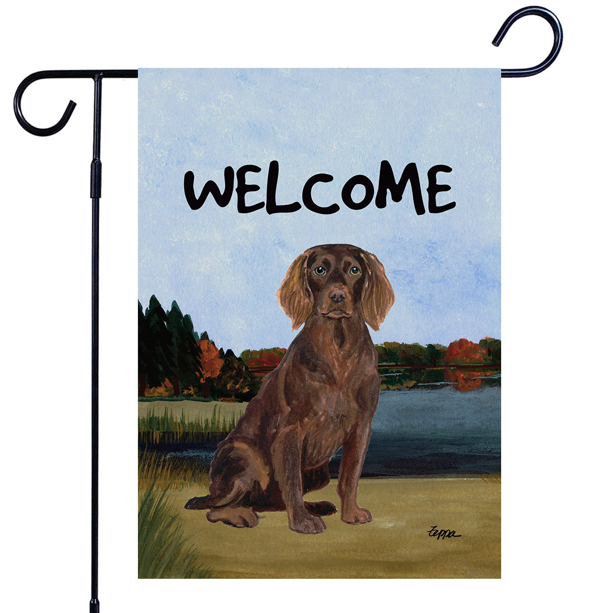 Boykin Spaniel Scenic Garden Flag