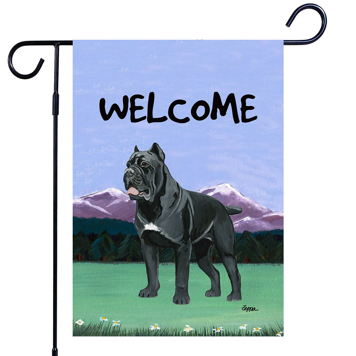 Cane Corso Scenic Garden Flag