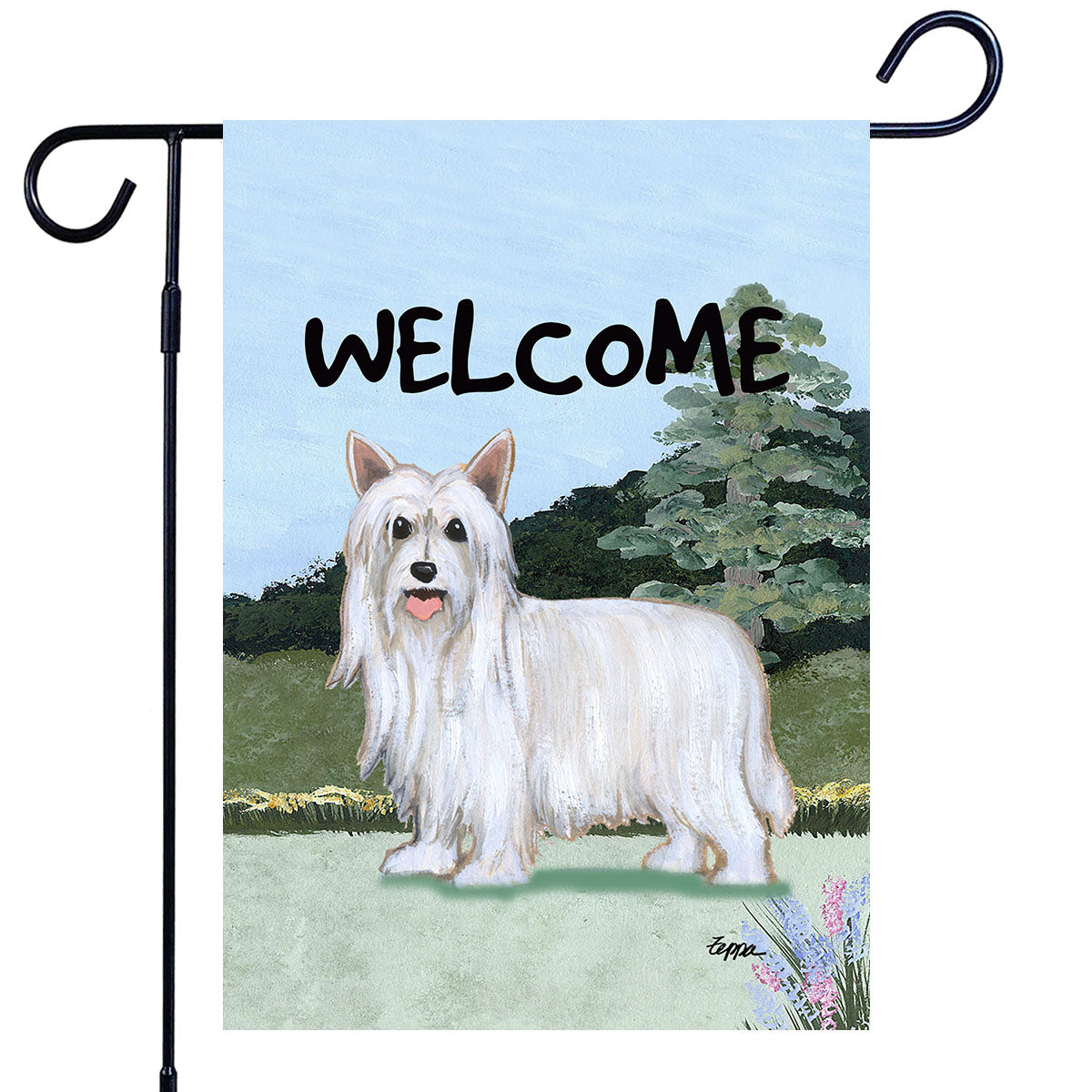 Chinese Crested Scenic Garden Flag