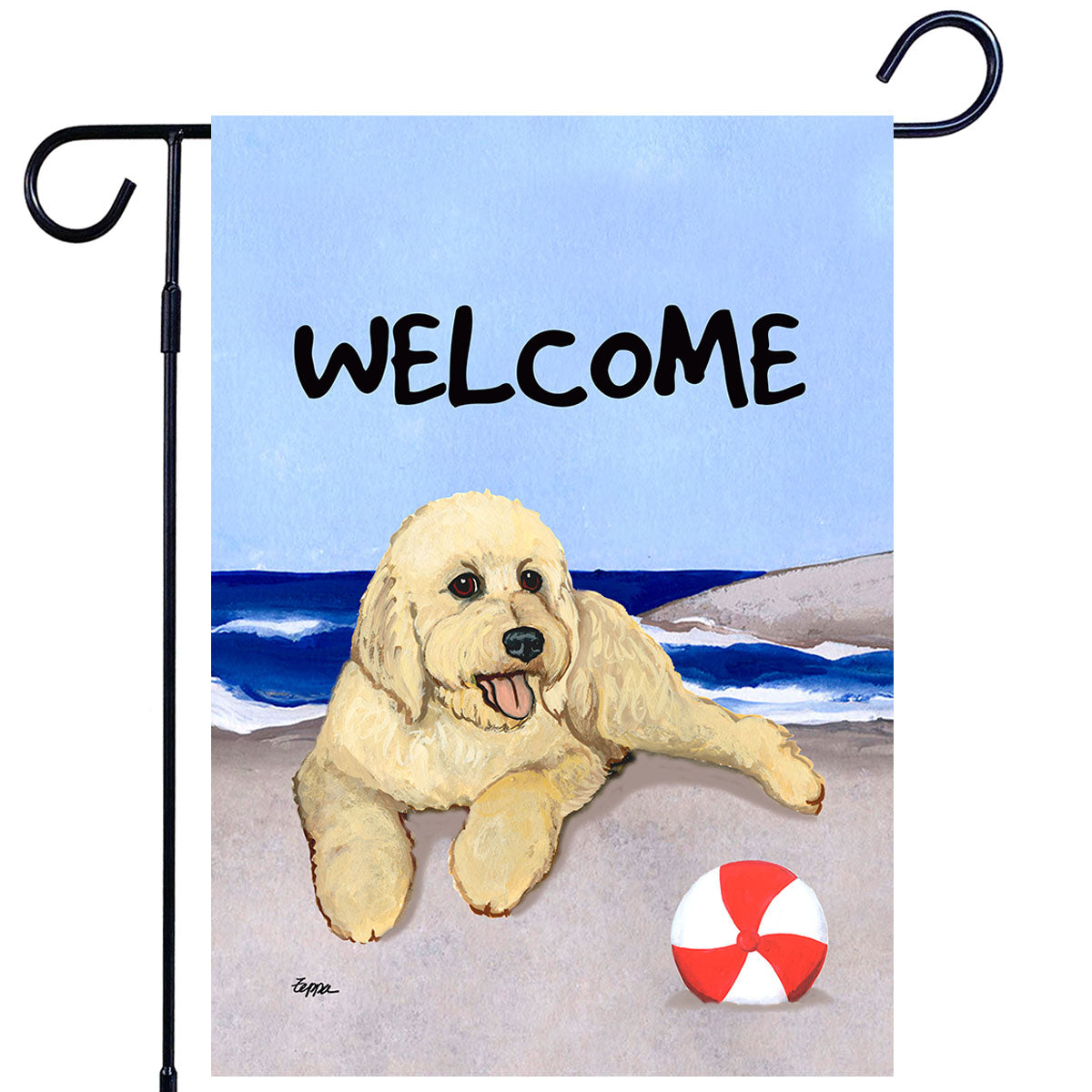 Labradoodle & Golden Doodle Garden Flag