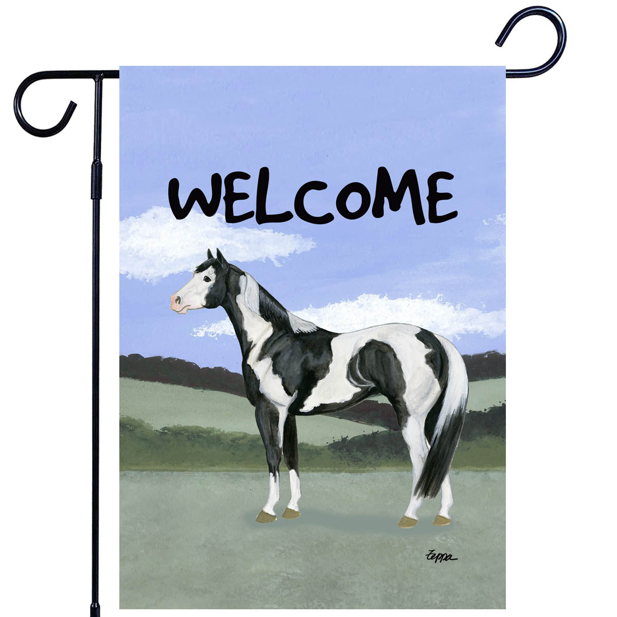Paint Horse Scenic Garden Flag