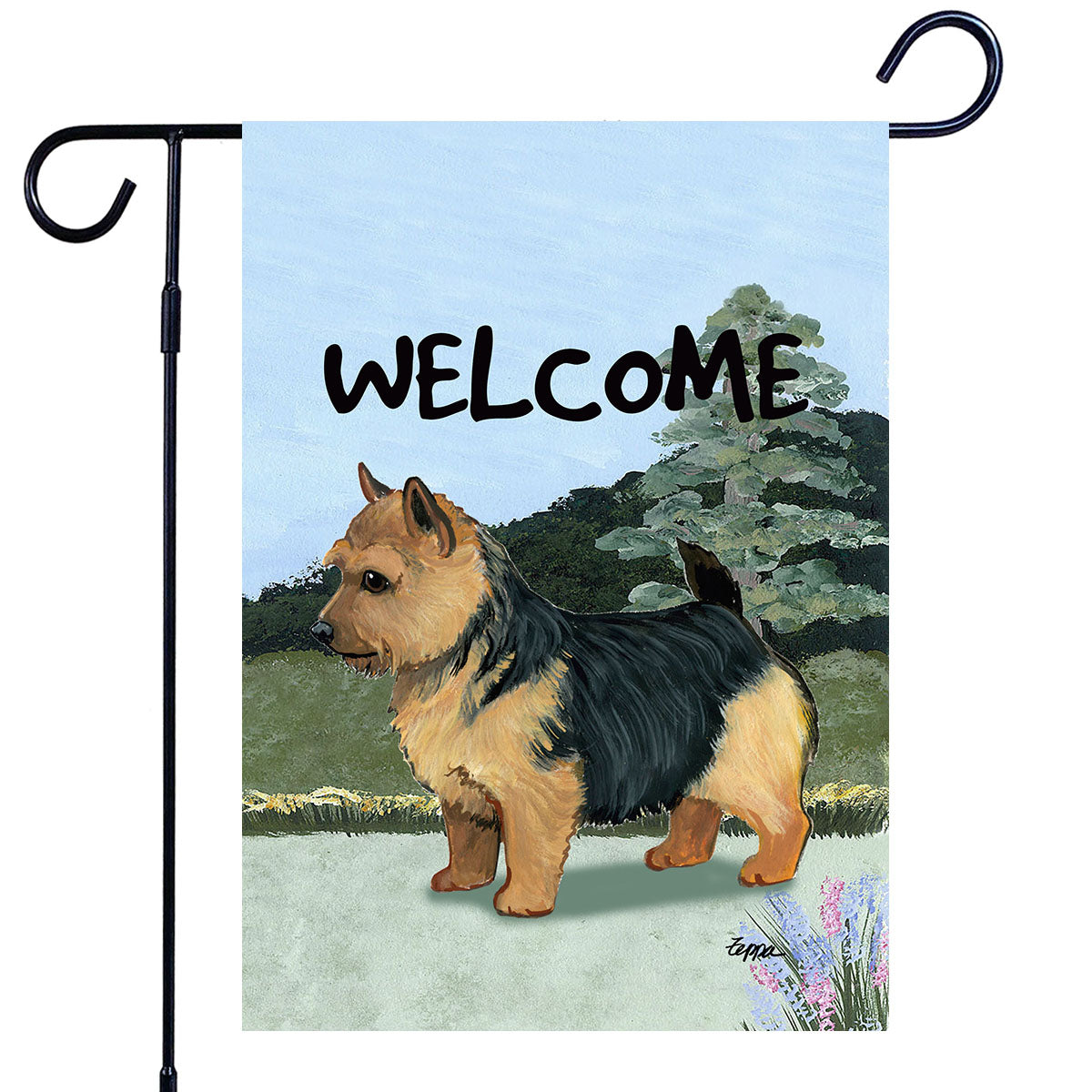 Norwich Terrier Scenic Garden Flag
