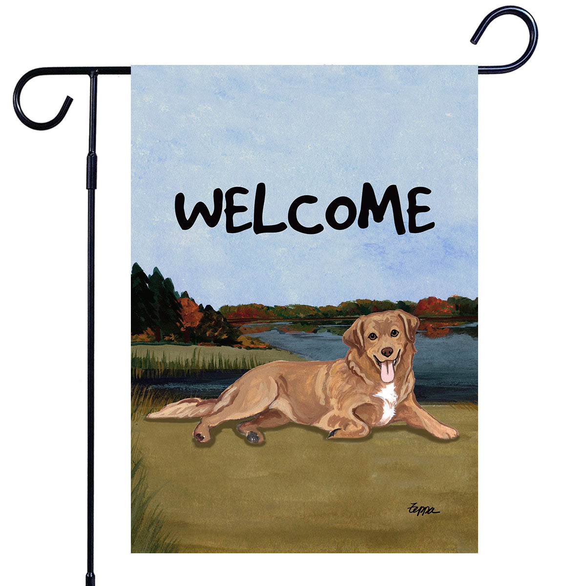 Nova Scotia Duck Tolling Retriever Scenic Garden Flag