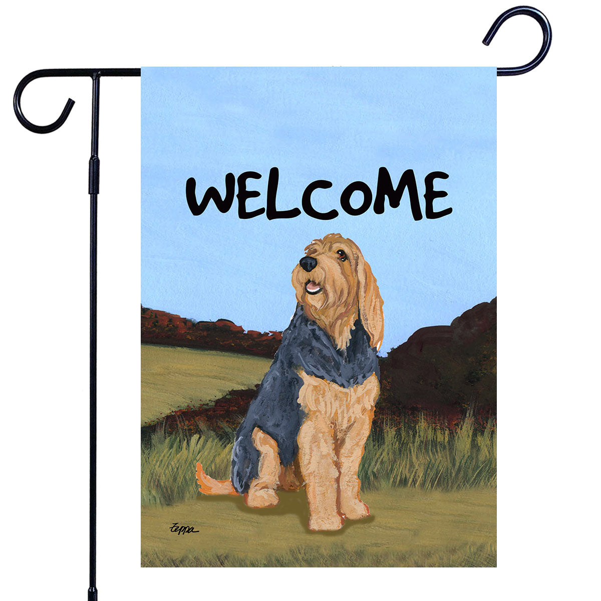 Otterhound Scenic Garden Flag