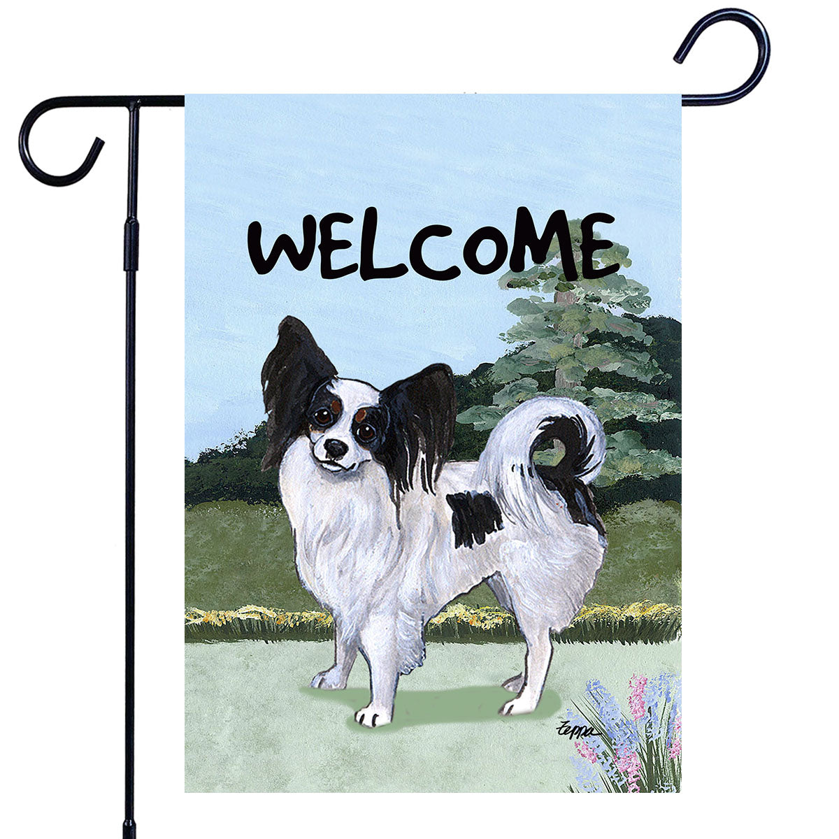 Papillon Scenic Garden Flag