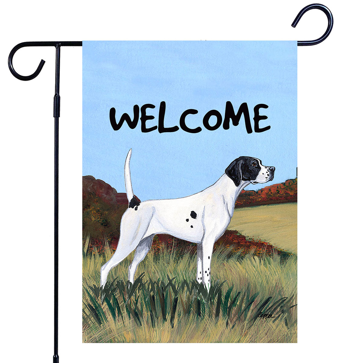 Pointer Scenic Garden Flag