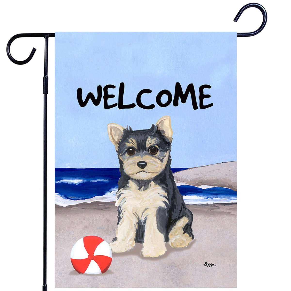 Yorkshire Terrier Scenic Garden Flag