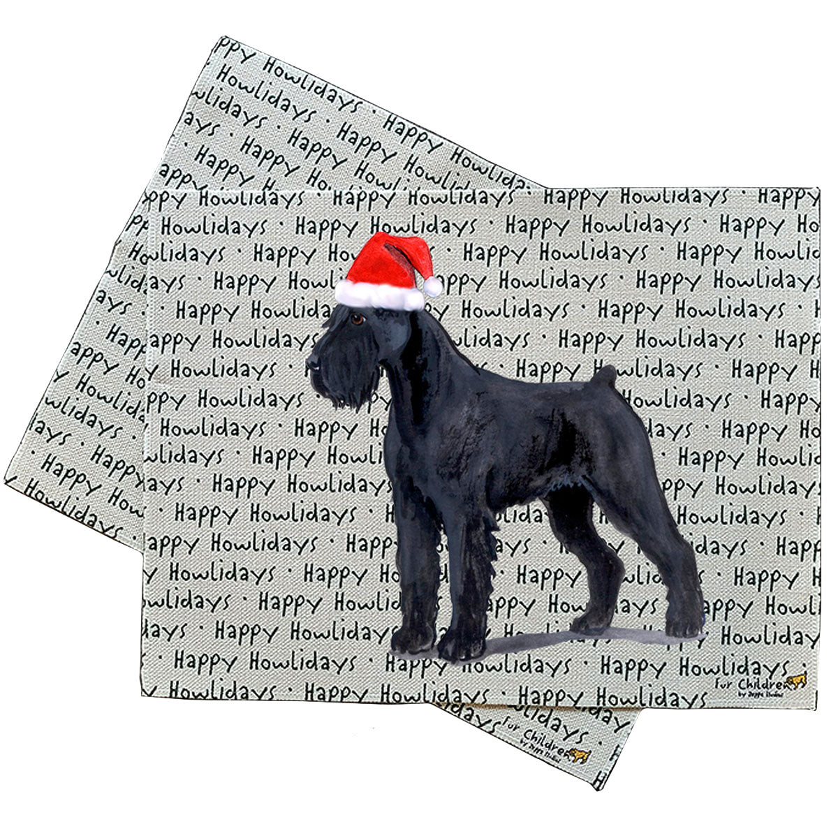 Giant Schnauzer Howliday Placemats