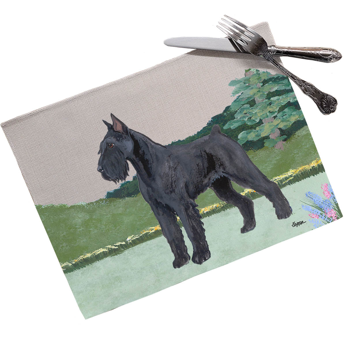 Giant Schnauzer Scenic Placemats
