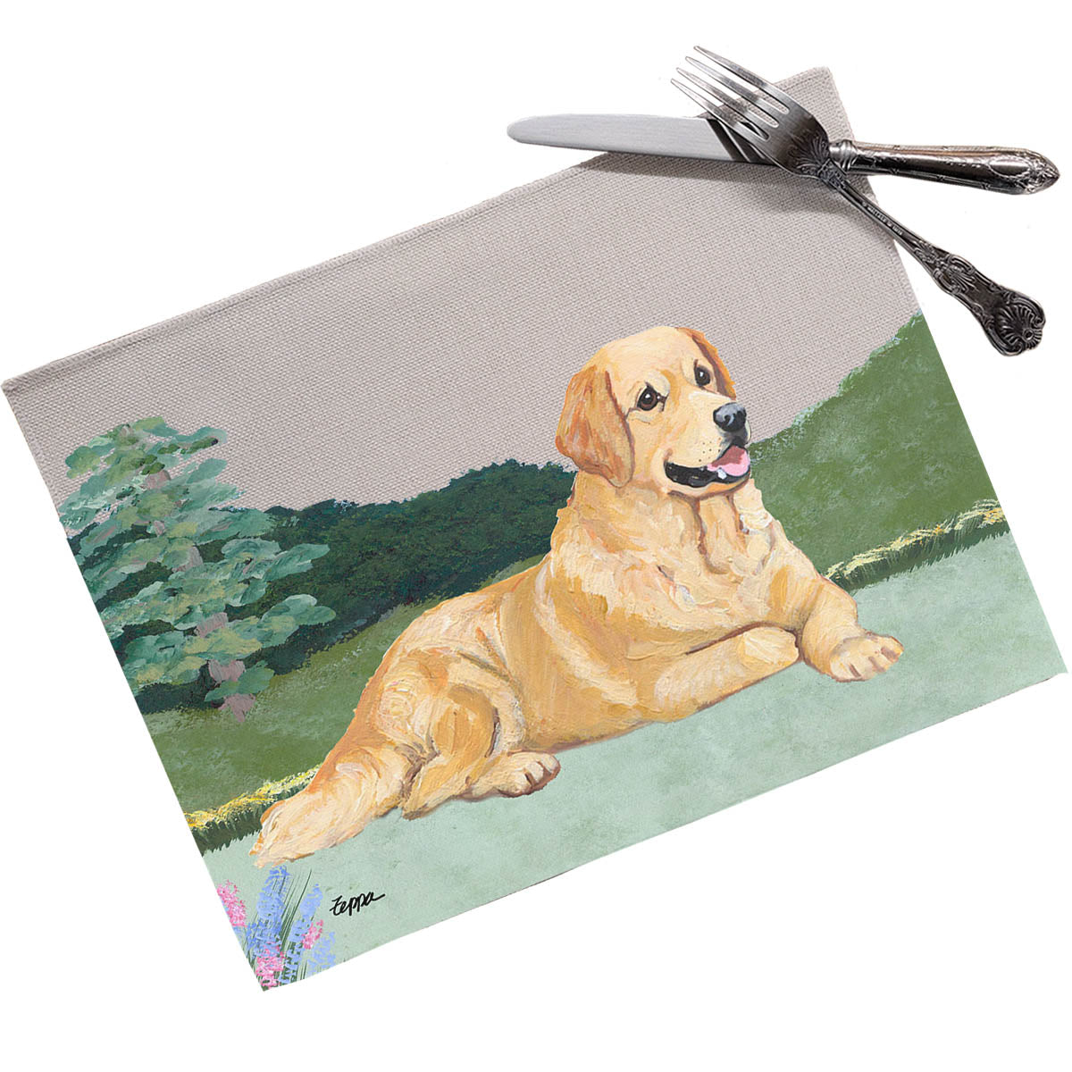 Golden Retriever Scenic Placemats