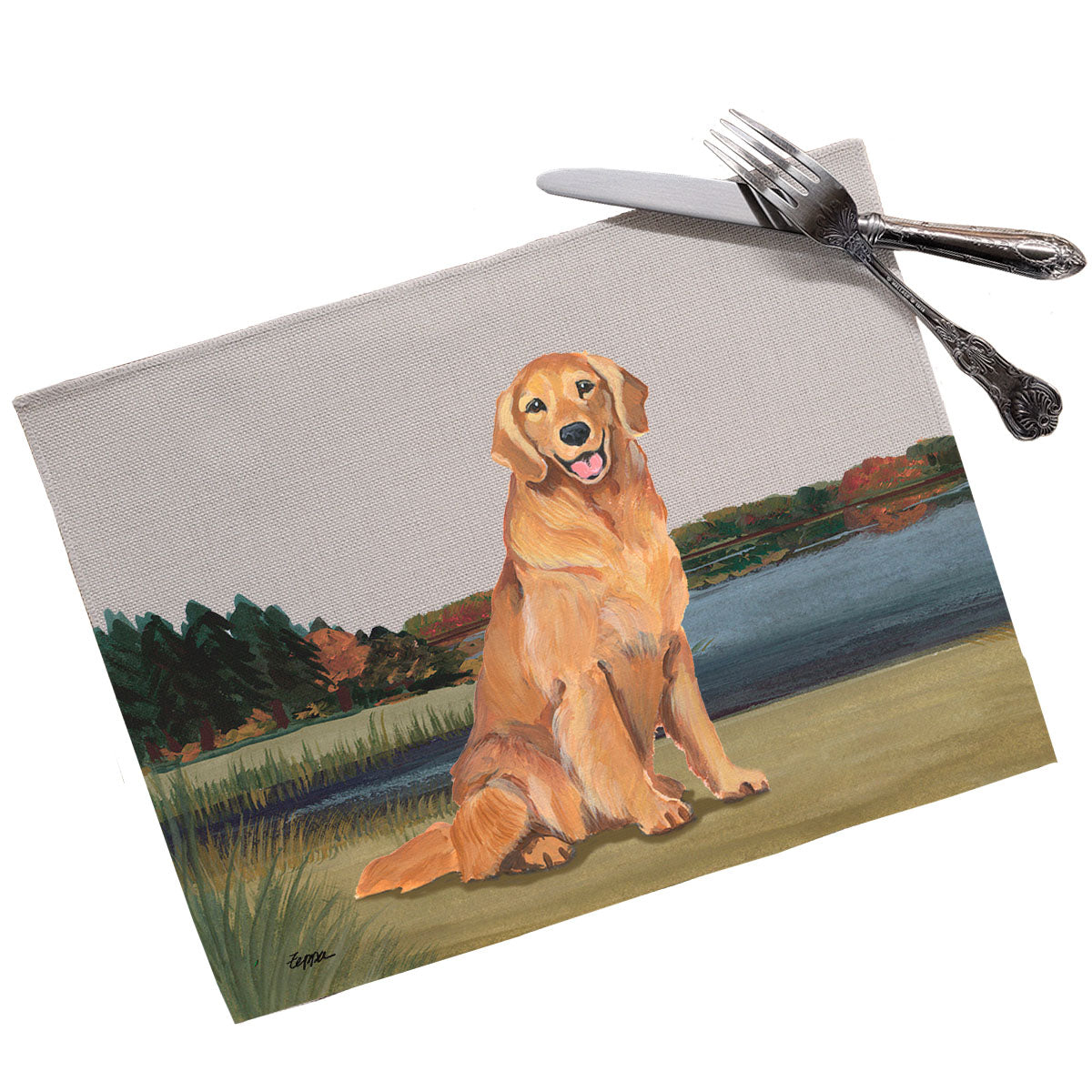 Golden Retriever Scenic Placemats