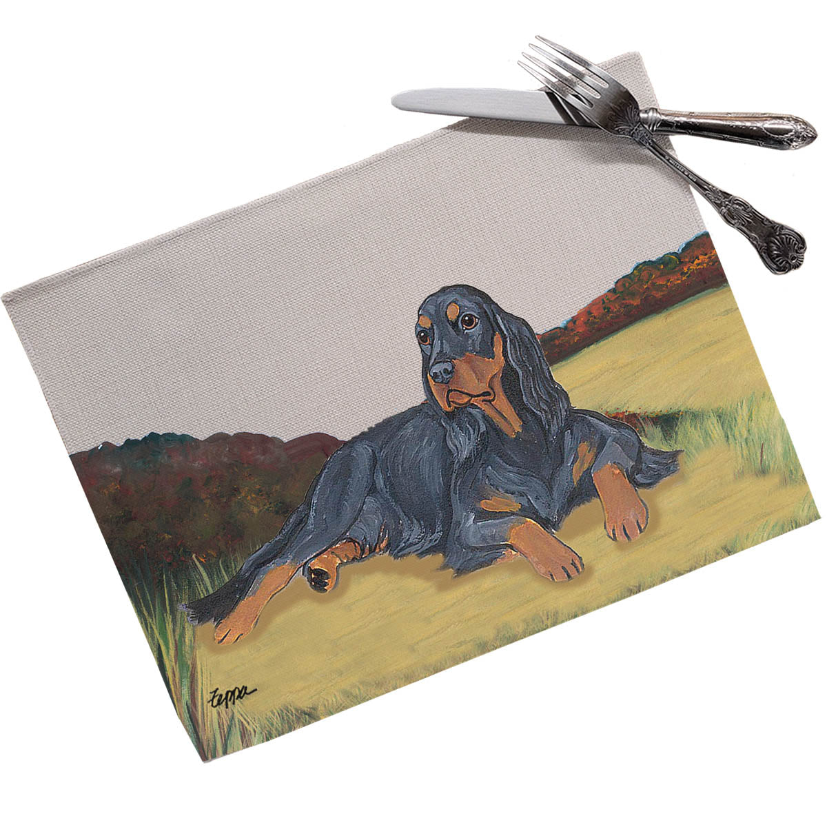 Gordon Setter Scenic Placemats