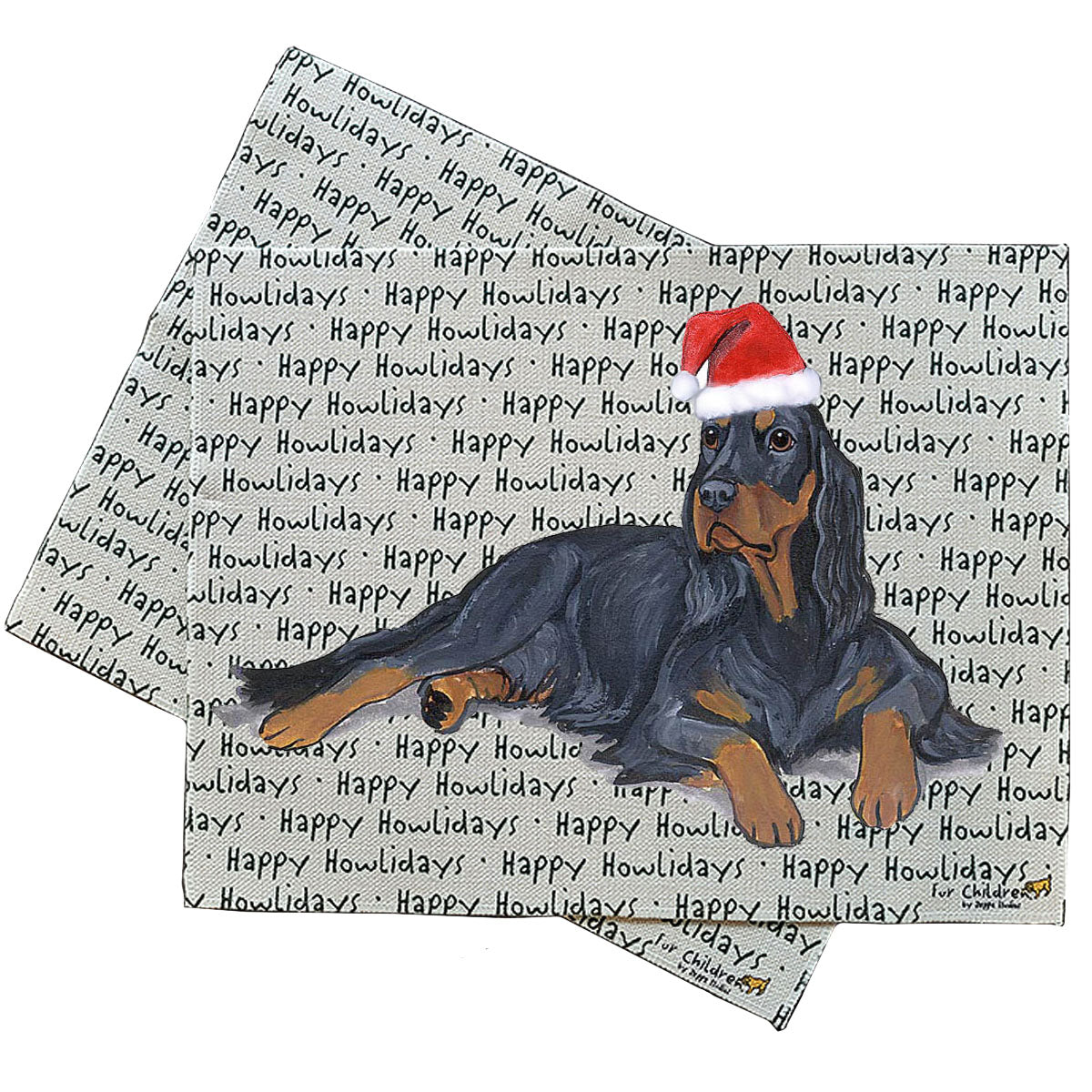 Gordon Setter Howliday Placemats