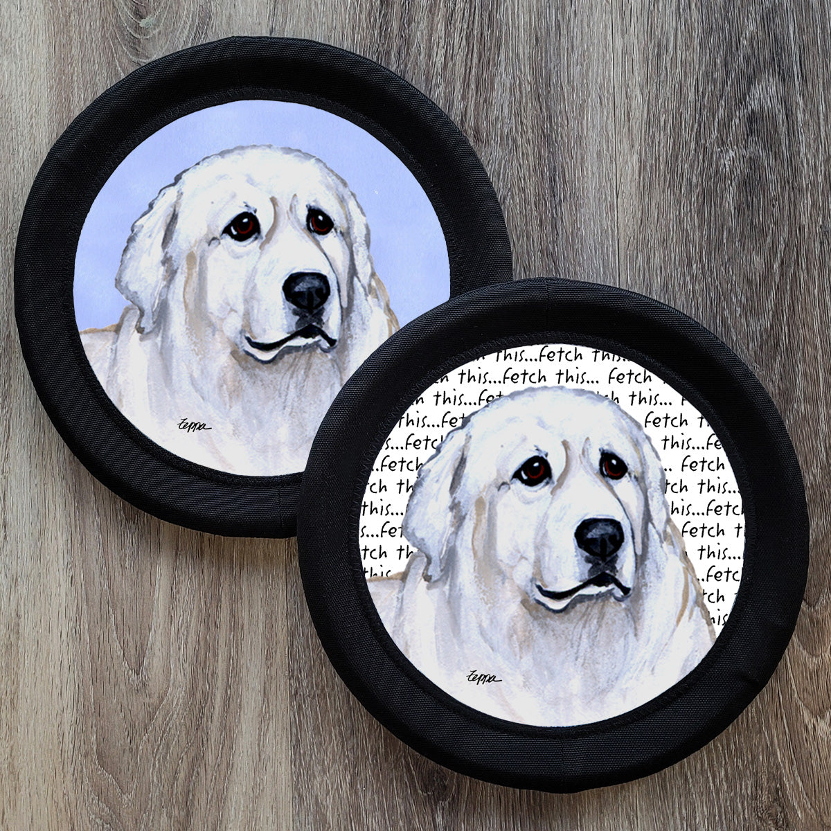 Great Pyrenees FotoFrisby Flying Disk Dog Toy