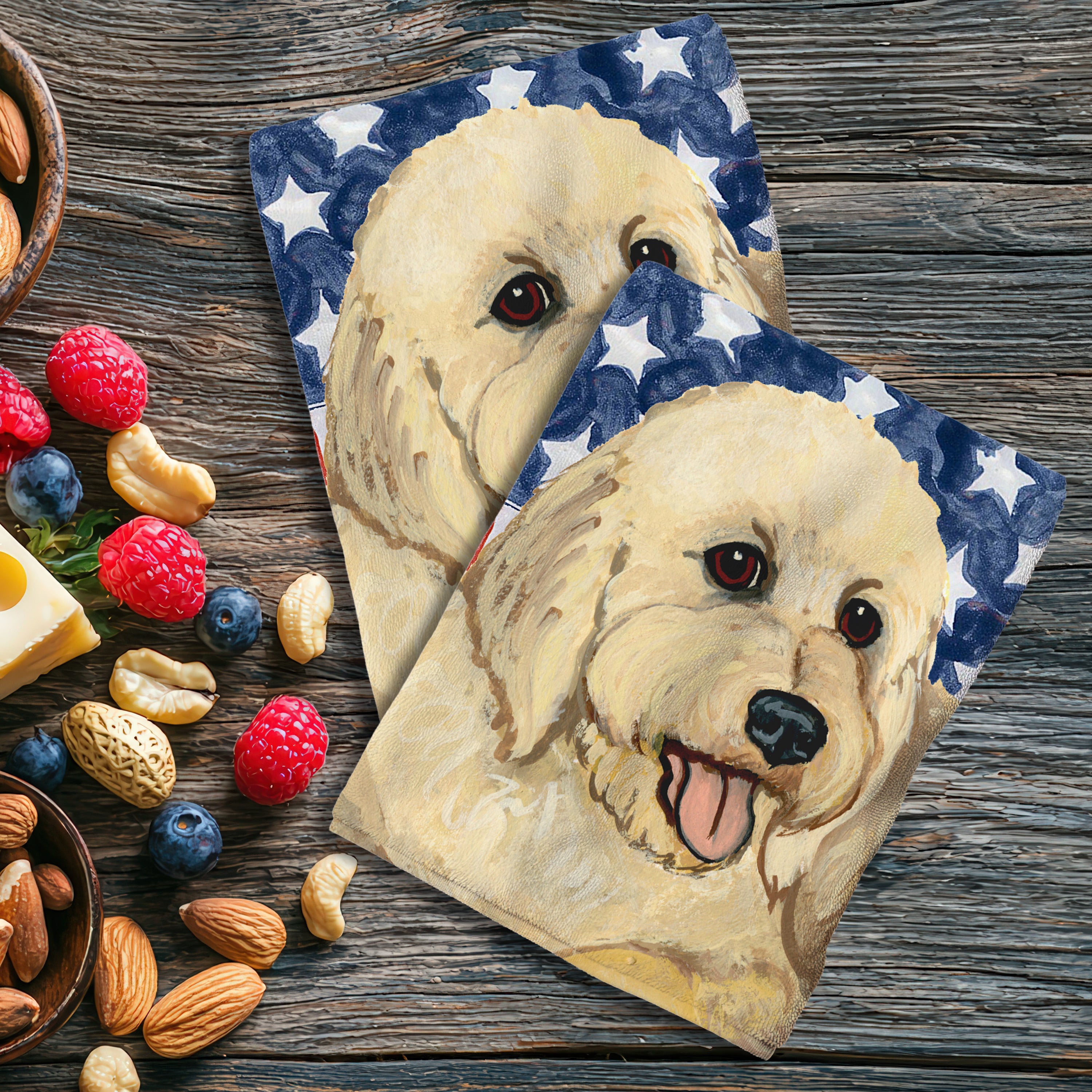 Golden Doodle Americana Kitchen Towel Set
