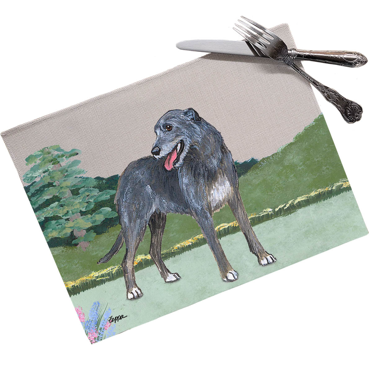 Irish Wolfhound Scenic Placemats
