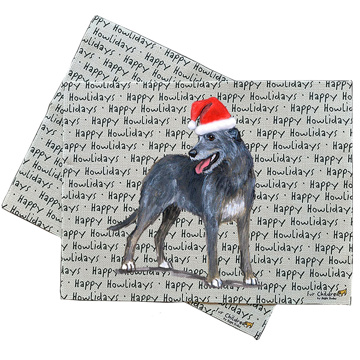 Irish Wolfhound Howliday Placemats