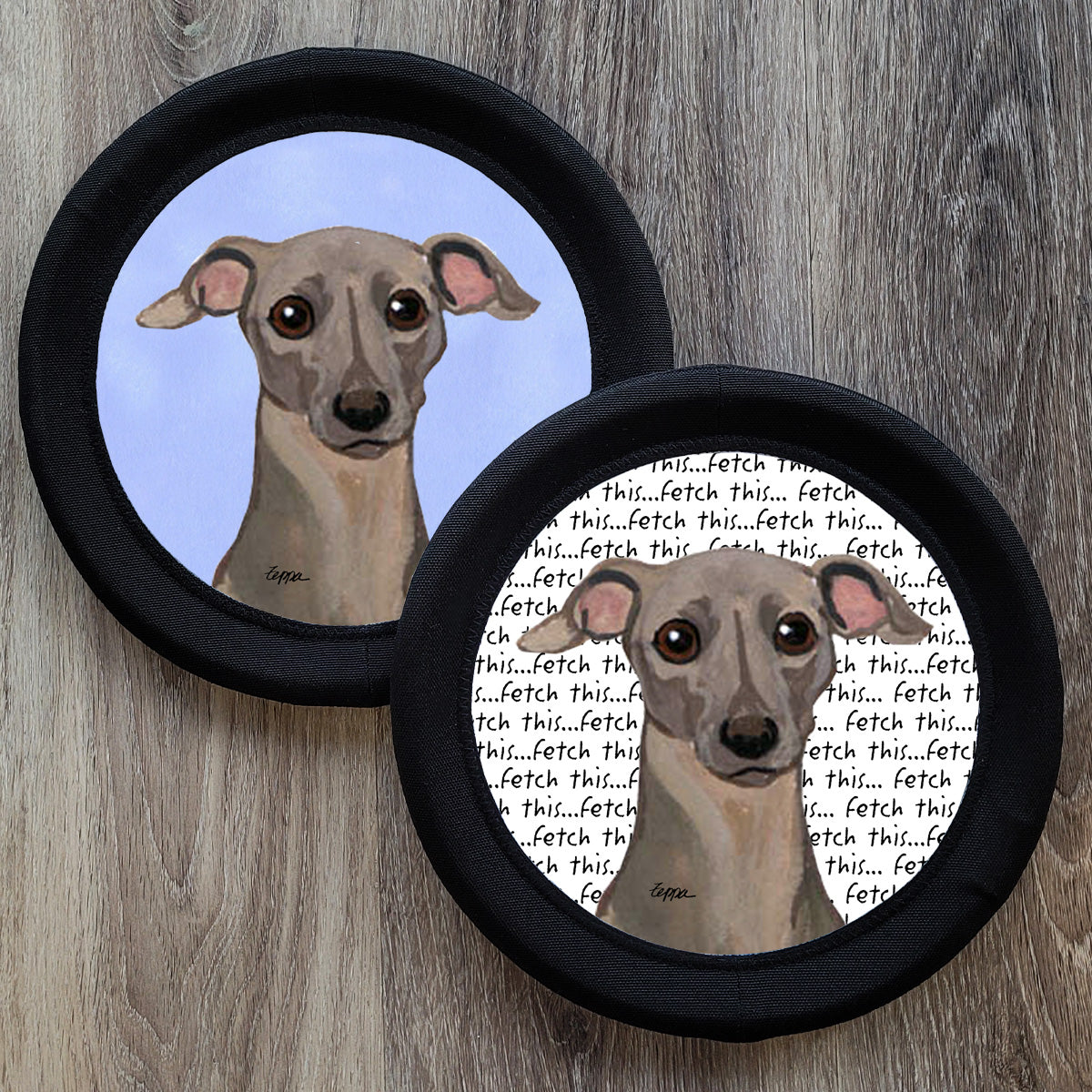 Italian Greyhound FotoFrisby Flying Disk Dog Toy
