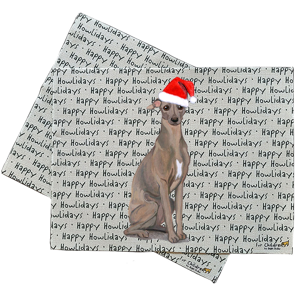 Italian Greyhound Howliday Placemats