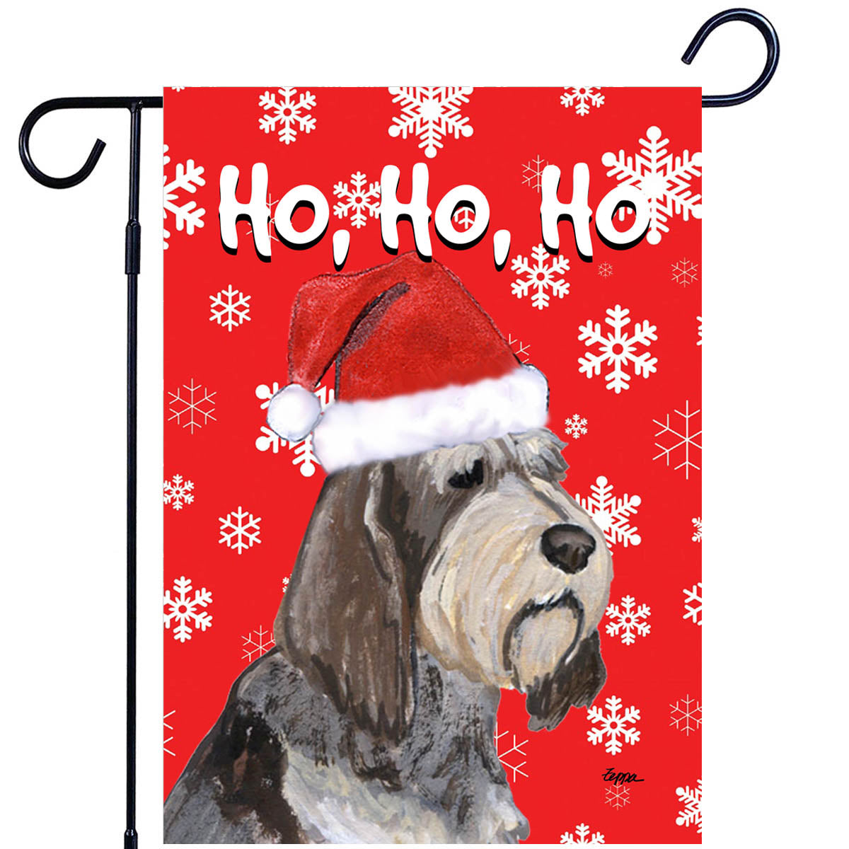 Italian Spinone Ho Ho Ho Garden Flag