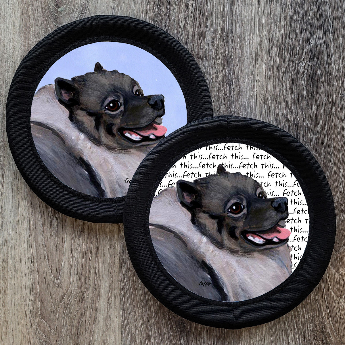 Keeshond FotoFrisby Flying Disk Dog Toy