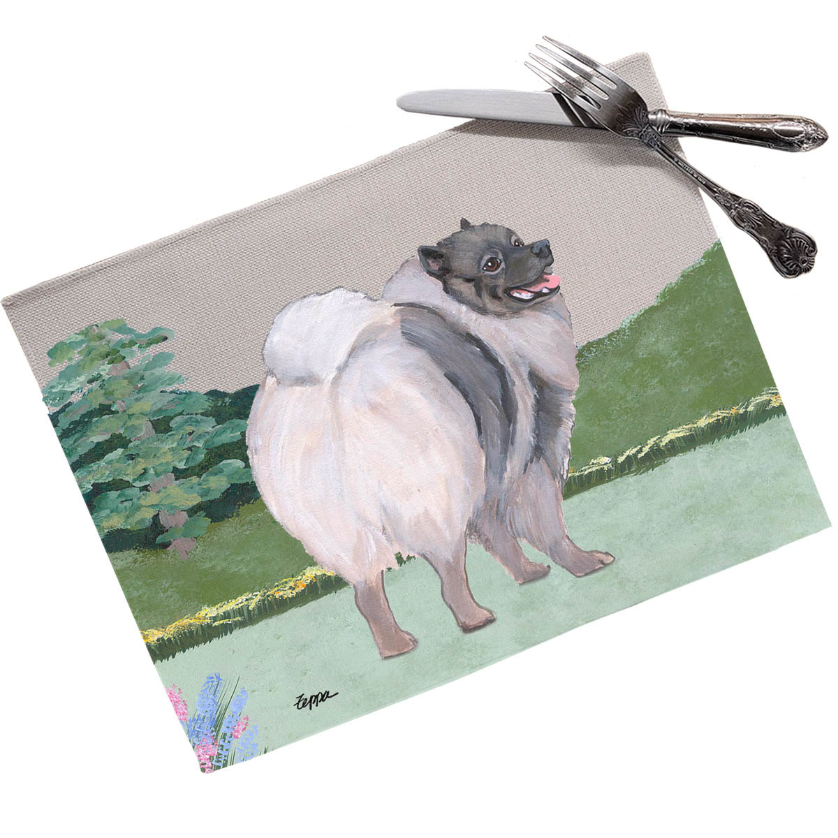 Keeshond Scenic Placemats