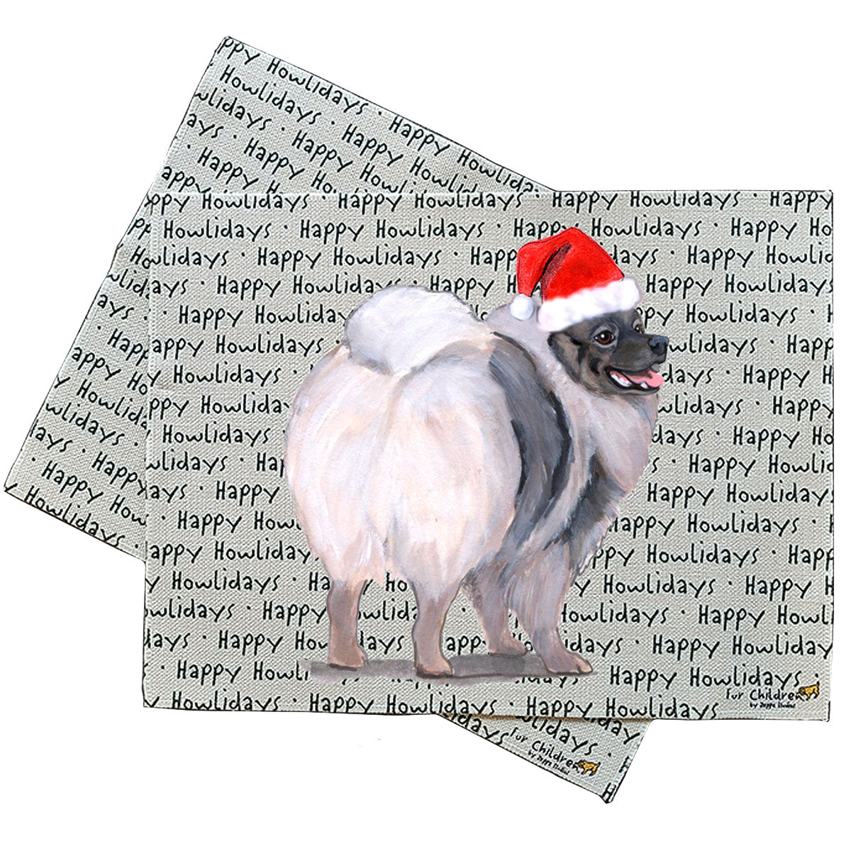 Keeshond Howliday Placemats