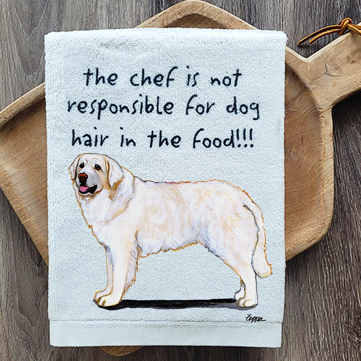 Pawsitively Adorable Kuvasc Kitchen Towel