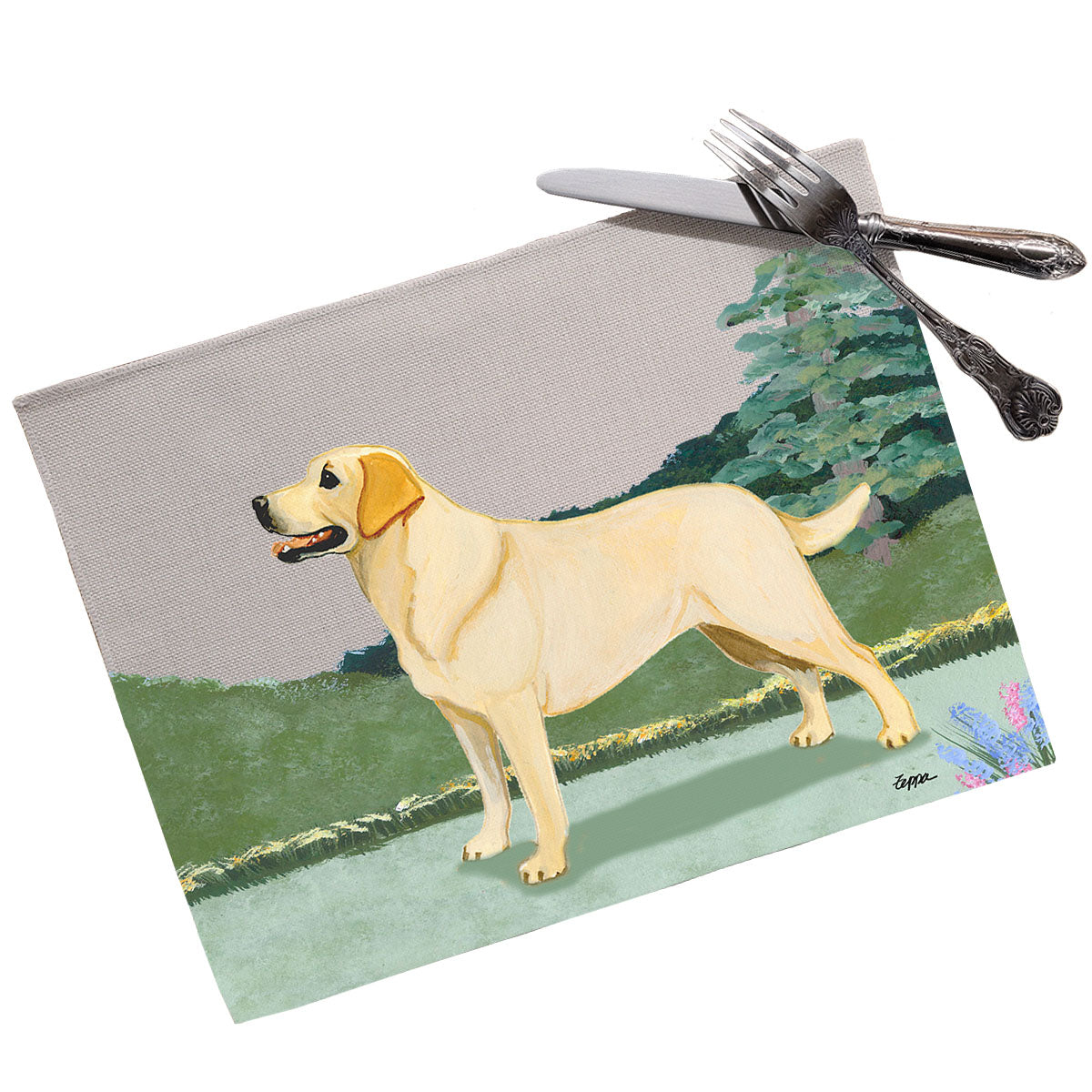 Labrador Retriever, Yellow Scenic Placemats