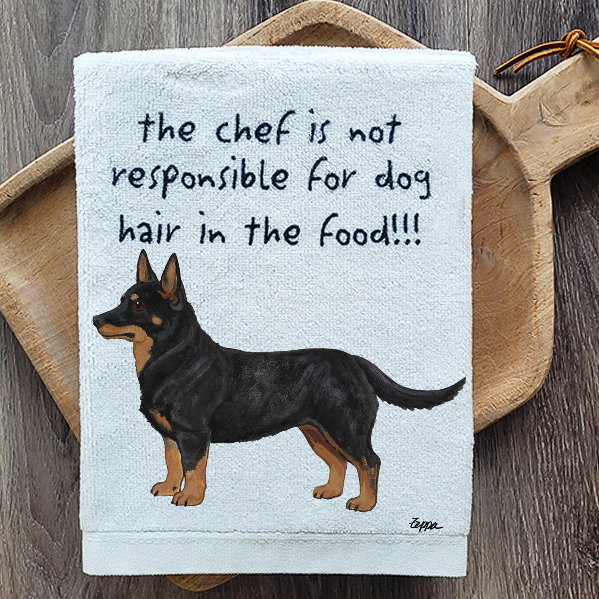 Pawsitively Adorable Lanchashire Heeler Kitchen Towel